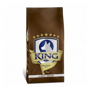 King Plus Beef Dog Biftekli Yetişkin Köpek Maması 15 KG King Plus Beef Dog Biftekli Yetişkin Köpek Maması 15 KG