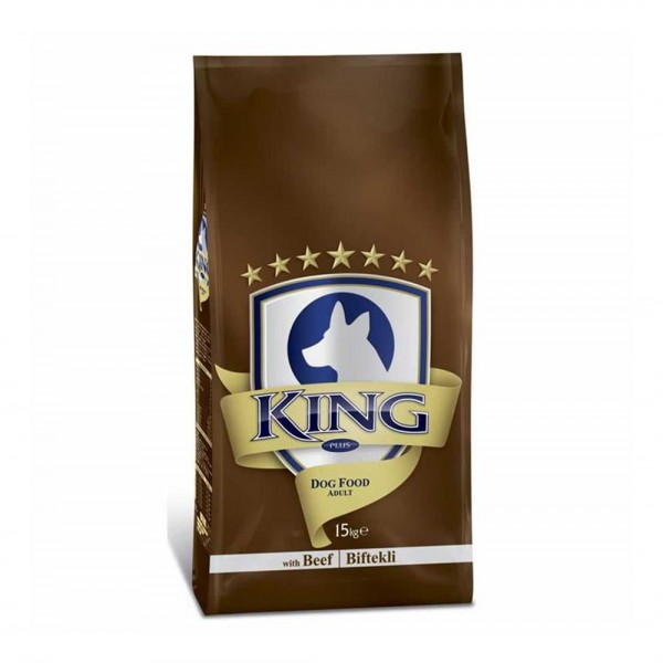 King Plus Beef Dog Biftekli Yetişkin Köpek Maması 15 KG