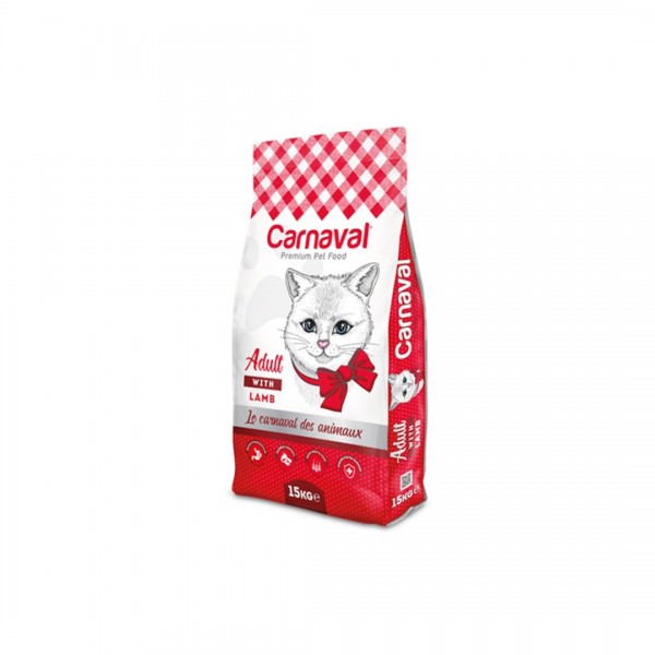 Carnaval Premium Kuzu Etli Yetişkin Kedi Maması 15 KG