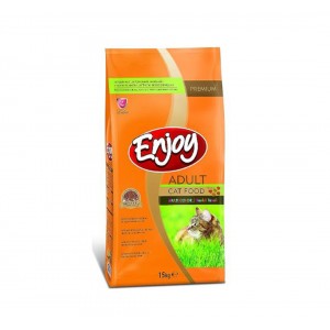 Enjoy Renkli Taneli Gurme Yetişkin Kedi Maması 15 Kg