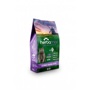 Herba Max Sterilised Somonlu Kısırlaştırılmış 10 kg Yetişkin Kedi Maması Herba Max Sterilised Somonlu Kısırlaştırılmış 10 kg Yetişkin Kedi Maması