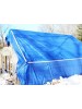 Ebatlı Çadır Branda Lamineli Su - Kar Geçirmez Pvc Mavi Kenarları Halkalı