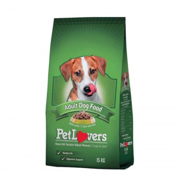 Pet Lovers Kuzu Etli Yetişkin Köpek Maması 15 KG