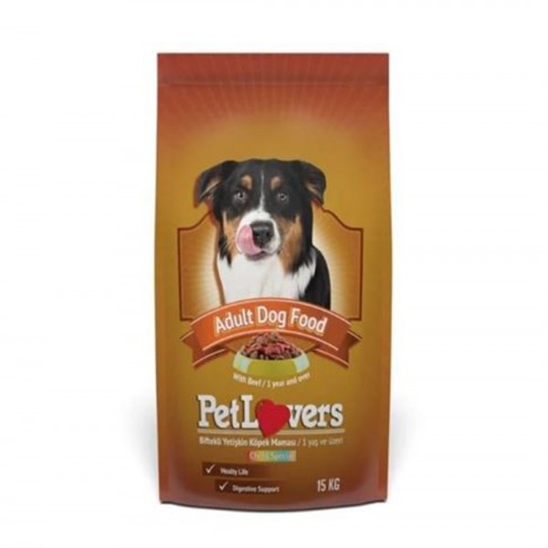 Pet Lovers Biftekli Yetişkin Köpek Maması 15 KG