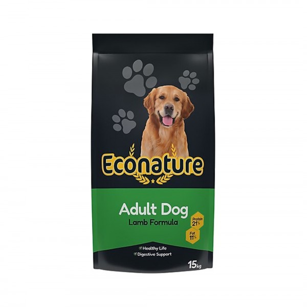 Econature Kuzu Etli Yetişkin Köpek Maması 15 KG