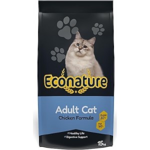 Econature Tavuklu Yetişkin Kedi Maması 15 KG
