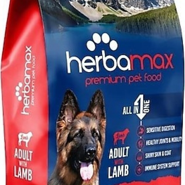 Herba Max Premium Kuzu Etli ve Pirinçli 10 kg Yetişkin Köpek Maması
