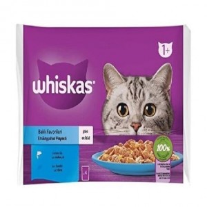 Whiskas Pouch Jöle İçinde Somonlu ve Ton Balıklı Yetişkin Kedi Konservesi 85gr (4'lü) Whiskas Pouch Jöle İçinde Somonlu ve Ton Balıklı Yetişkin Kedi Konservesi 85gr (4'lü)