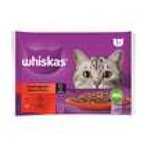 Whiskas Pouch Sos İçinde Sığırlı ve Tavuklu Yetişkin Kedi Konservesi 85gr (4'lü) Whiskas Pouch Sos İçinde Sığırlı ve Tavuklu Yetişkin Kedi Konservesi 85gr (4'lü)