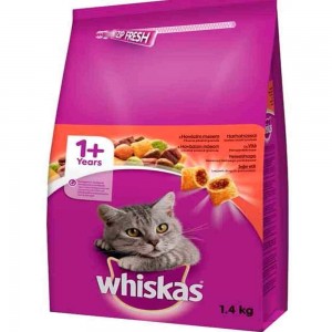 Whiskas Sığır Etli Kedi Maması 1,4 kg Whiskas Sığır Etli Kedi Maması 1,4 kg
