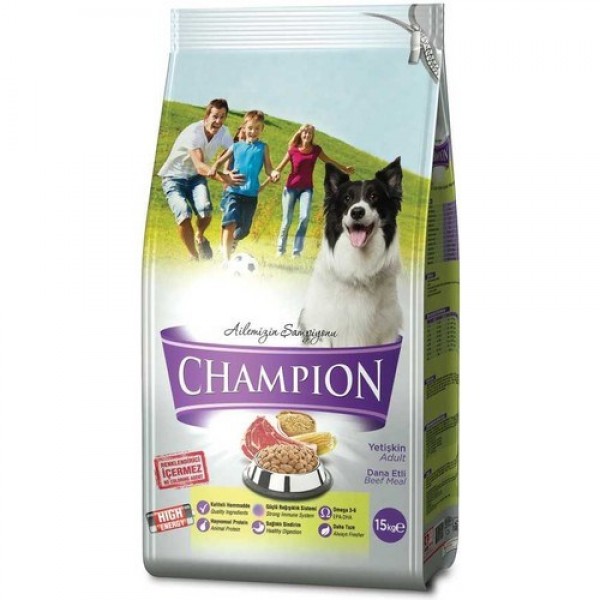 Champion Dana Etli 15 kg Aktif ve Çalışan Köpek Maması