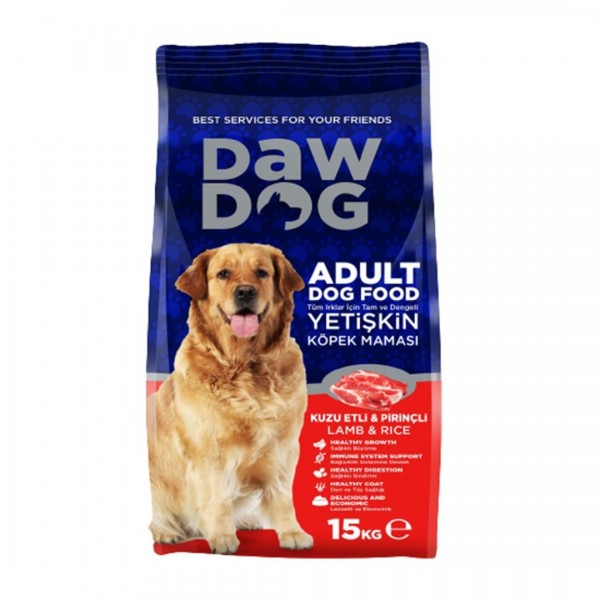 Dawdog Dana Etli & Pirinçli Yetişkin Köpek Maması 15 KG