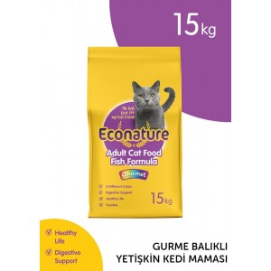 Econature Gurme Balıklı Yetişkin Kedi Maması 15 KG Econature Gurme Balıklı Yetişkin Kedi Maması 15 KG