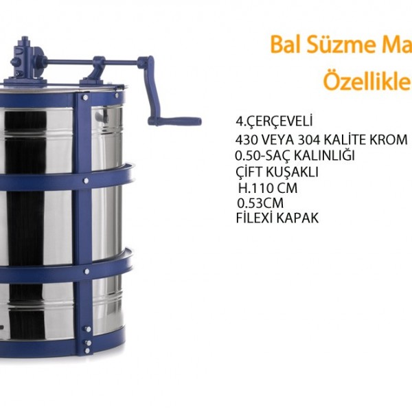 Bal Süzme Makinesi 4'lü Bal Süzme Makinesi 4'lü