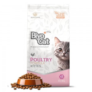 Biyocat Plus Kitten Kümes Hayvanlı Yavru Kedi Maması 15 kg
